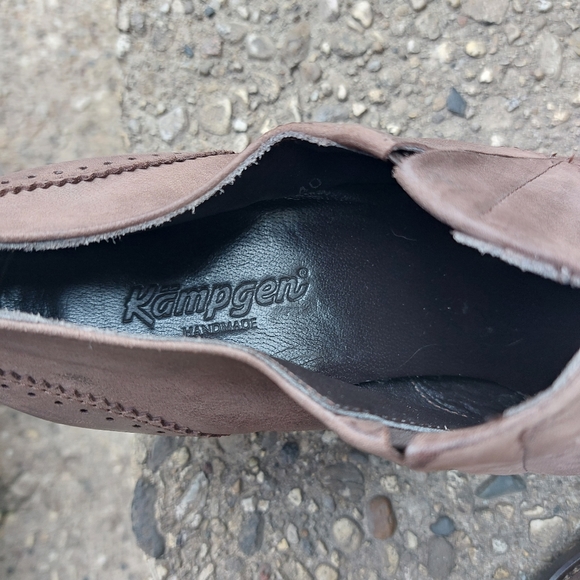 Kampgen  Handmade Wingtip Leather Slip-On Shoes Size 40(9US)Western - Picture 7 of 10